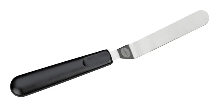 Wilton Black/Silver Metal/Plastic Angled Spatula (Pack of 3)