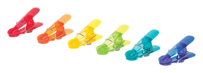 Core Kitchen Assorted ABS/TPR Magnetic Bag Clips (Pack of 12)