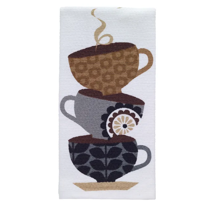 T-Fal Multicolored Cotton Coffee Cups Kitchen Towel 1 pk (Pack of 6)
