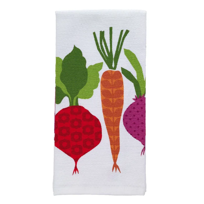 T-Fal Multicolored Cotton Veggies Kitchen Towel 1 pk (Pack of 6)