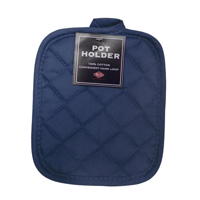 Ritz Federal Blue Pebble Cotton Pot Holder (Pack of 6)