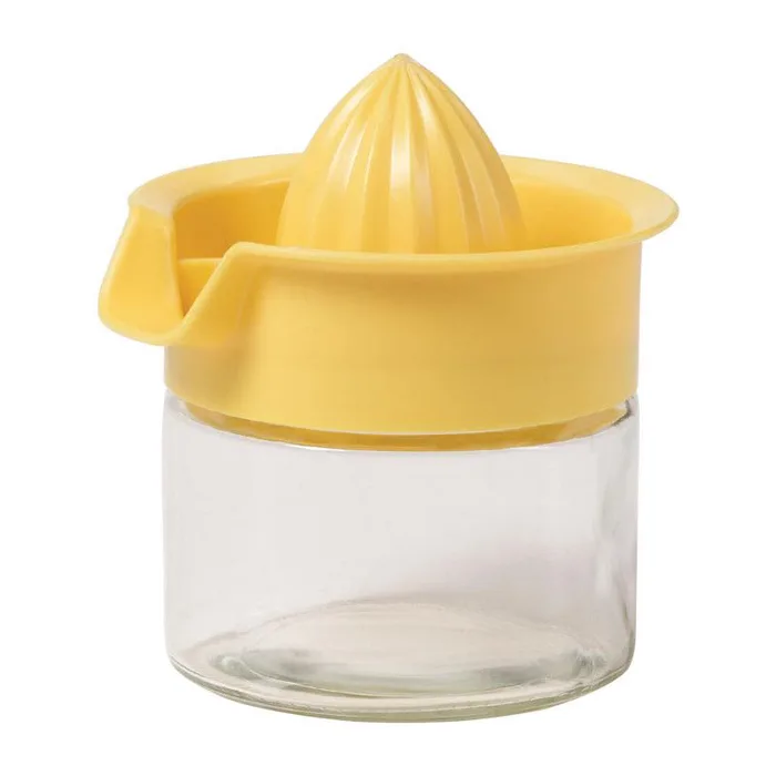 Lifetime Clear/Yellow Glass/Plastic Manual Juice Press 12 oz (Pack of 6)