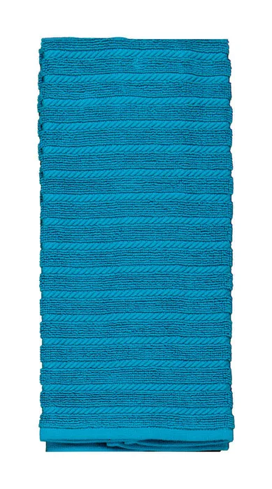 Kay Dee Cooks Kitchen Teal Cotton Kitchen Towel 1 pk (Pack of 6)