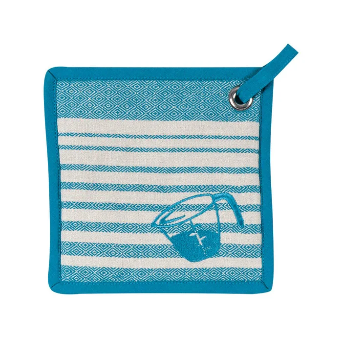 Kay Dee Teal Cotton Pot Holder (Pack of 6)