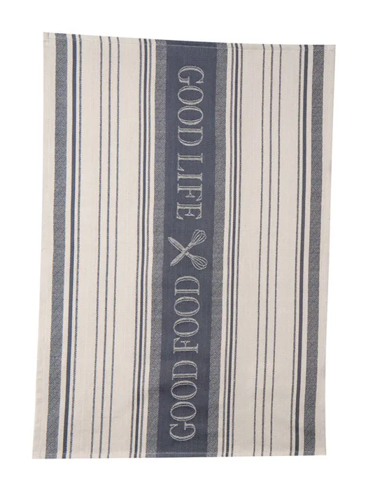 Kay Dee Cooks Kitchen Graphite Cotton Woven Jacquard Tea Towel 1 pk (Pack of 6)