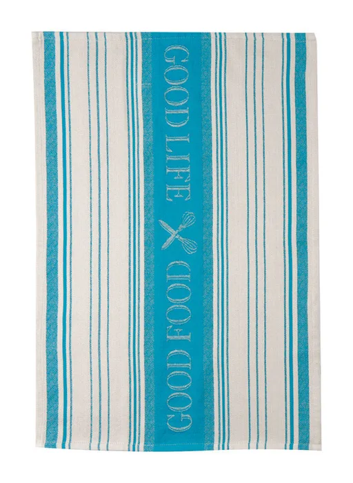 Kay Dee Cooks Kitchen Teal Cotton Tea Towel 1 pk (Pack of 6)