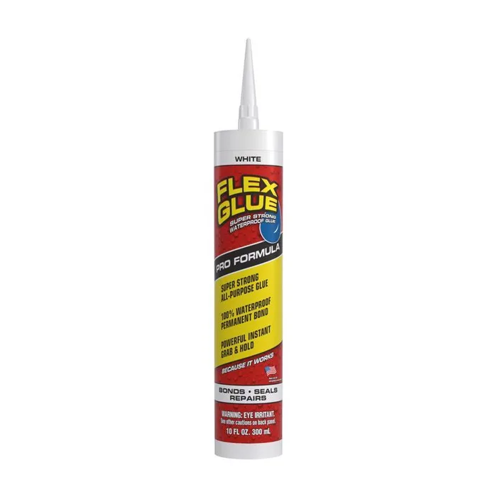 Flex Seal Family of Products Flex Glue Super Strength Rubber White Adhesive Cartridge Refill 10 fl. (Pack of 6)
