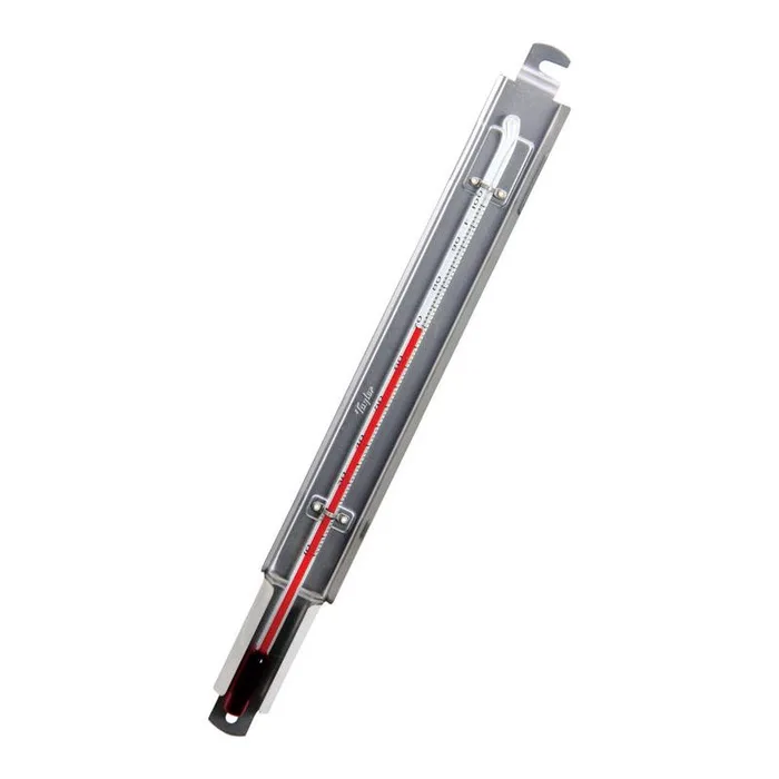 Taylor Tube Thermometer Metal Silver 9.75 in.
