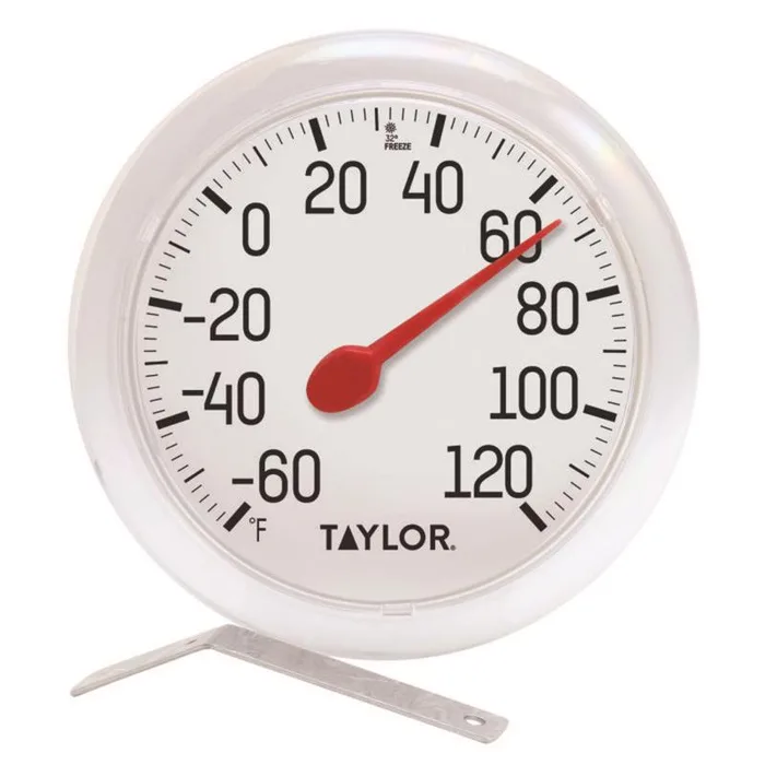 Taylor Dial Thermometer Plastic White 6 in. (Pack of 6)