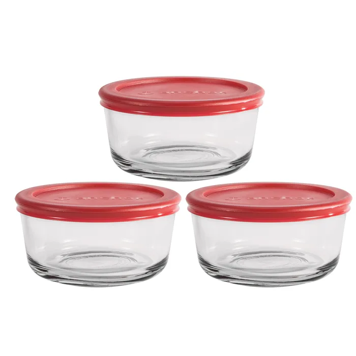 Anchor Hocking 2 cups Clear Food Storage Container Set 3 pk