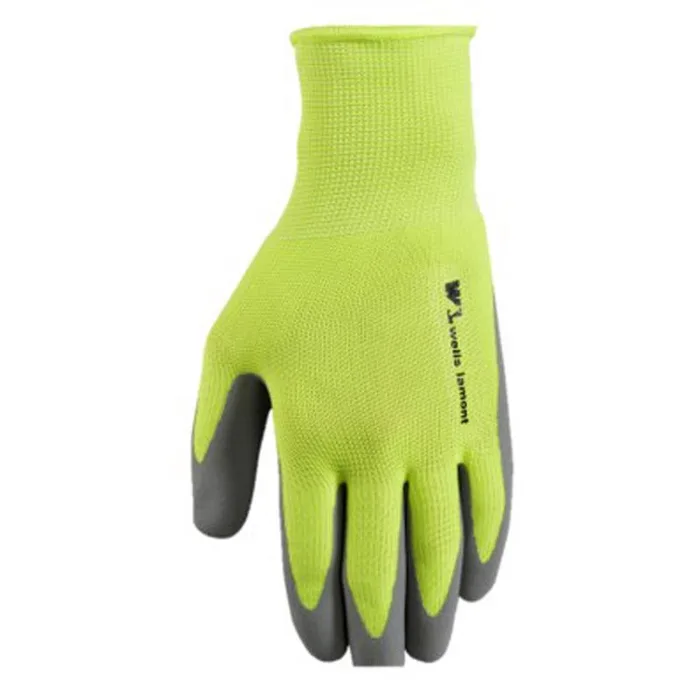 Wells Lamont Men's Indoor/Outdoor Hi-Viz Work Gloves Gray/Yellow L 1 pair (Pack of 6)