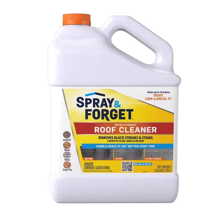 Spray & Forget Roof Cleaner 1 gal Liquid (Pack of 4)