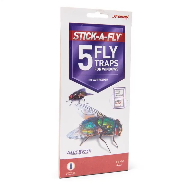 JT Eaton Stick-A-Fly Fly Trap 5 pk (Pack of 24)