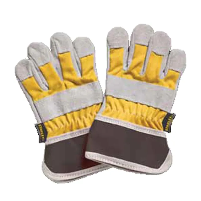 STANLEY Jr. Unisex Indoor/Outdoor Kids Work Gloves Gray/Yellow One Size Fits Most 1 pair