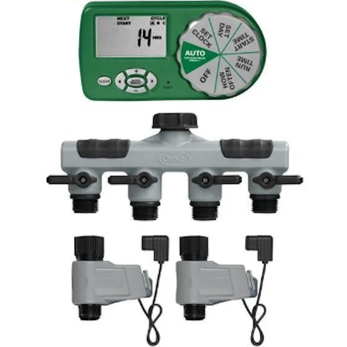 Orbit Programmable 4 Zone Sprinkler Timer with Valve (Pack of 3)