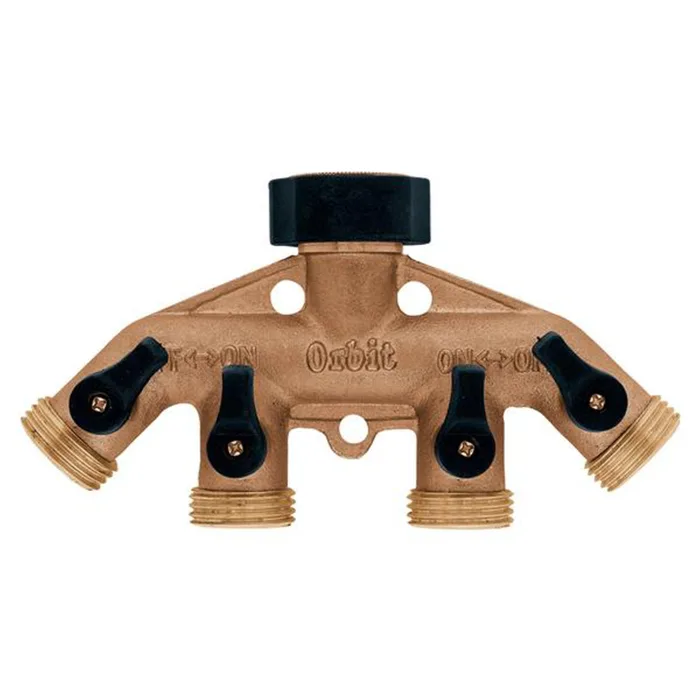 Orbit 3/4 in. Brass Threaded Male Garden Hose Manifold