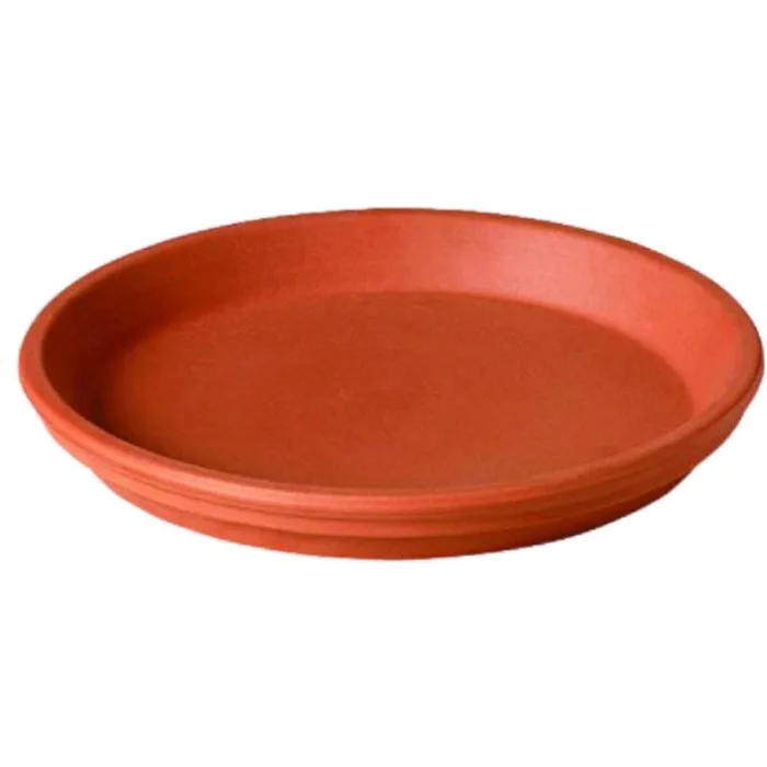 Deroma 1.22 in. H X 9.26 in. W X 9.26 in. D X 9.26 in. D Clay Sottovaso Plant Saucer Terracotta