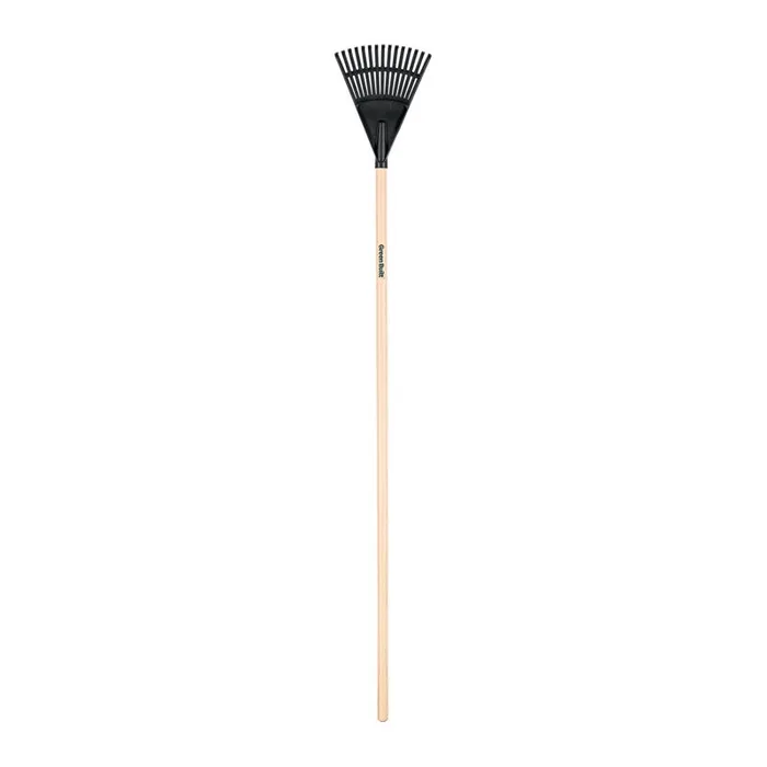 Truper Tru-Tough 54.5 in. 15 Tine Poly Shrub Rake Wood Handle (Pack of 6)