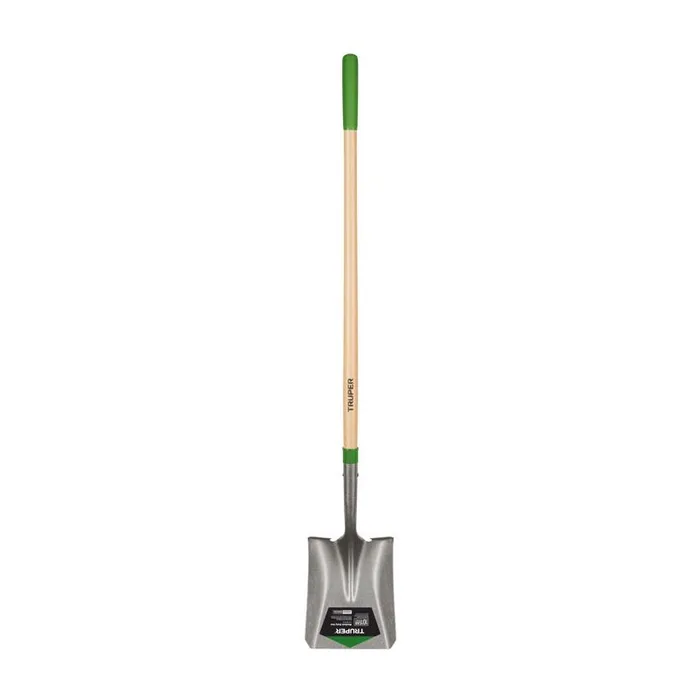 Truper 58 in. Steel Square Transfer Shovel Wood Handle (Pack of 6)