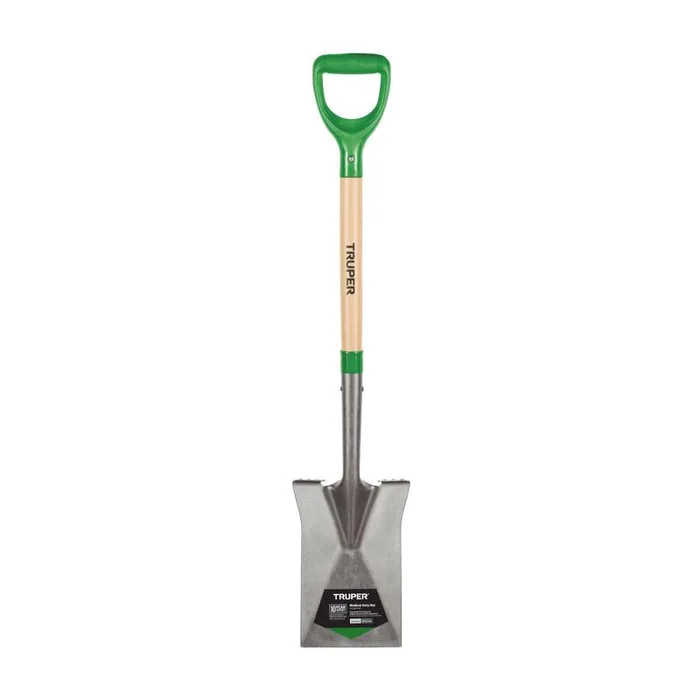 Truper Tru-Tough 41 in. Steel Square Garden Spade Wood Handle