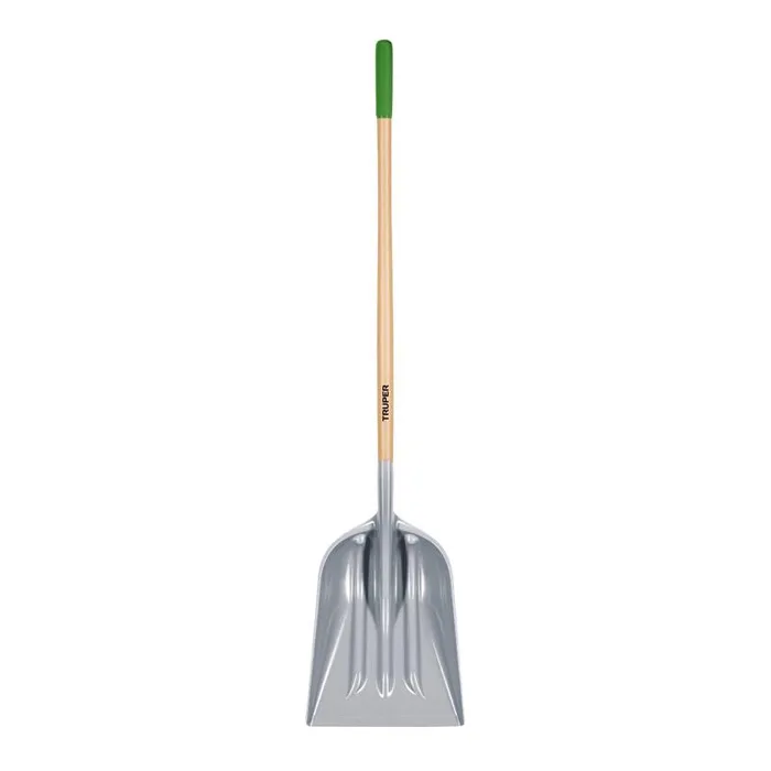Truper Tru-Tough 62 in. Plastic Scoop Shovel Wood Handle (Pack of 3)