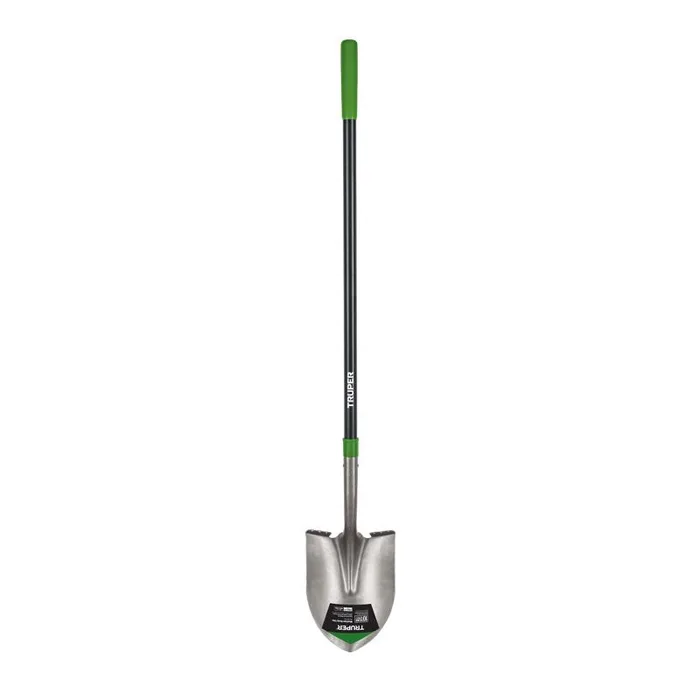 Truper Tru-Tough 56.75 in. Steel Round Digging Shovel Fiberglass Handle