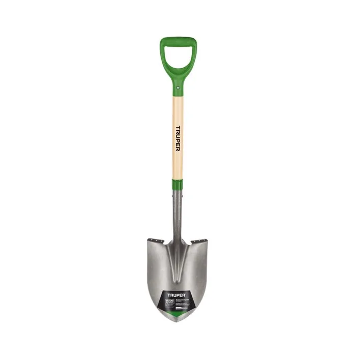 Truper 41 in. Steel Round Digging Shovel Wood Handle (Pack of 6)