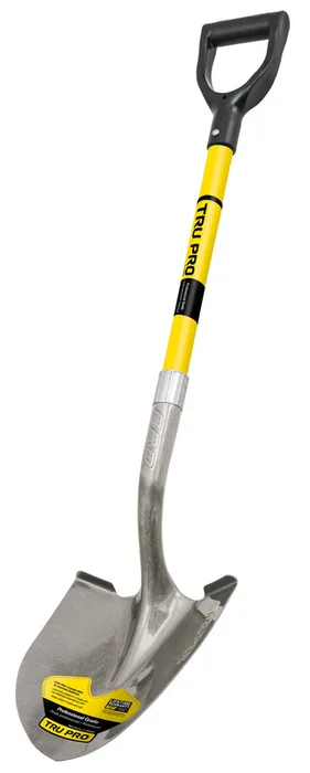 Truper Tru-Pro 41 in. Steel Round Digging Shovel Fiberglass Handle (Pack of 6)