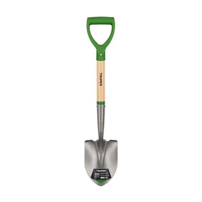 Truper 27 in. Steel Round Utility Shovel Wood Handle