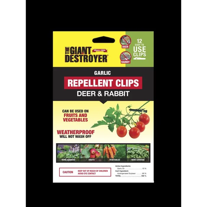 The Giant Destroyer Animal Repellent Clip For Deer and Rabbits 12 pk