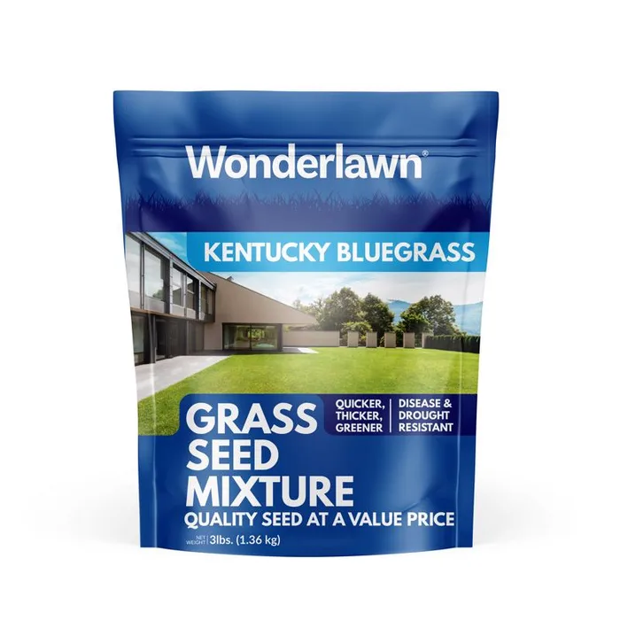 Wonderlawn Kentucky Bluegrass Sun or Shade Grass Seed 3 lb