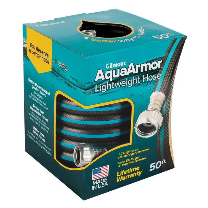 Gilmour AquaArmor 1/2 in. D X 50 ft. L Expandable Lightweight Garden Hose
