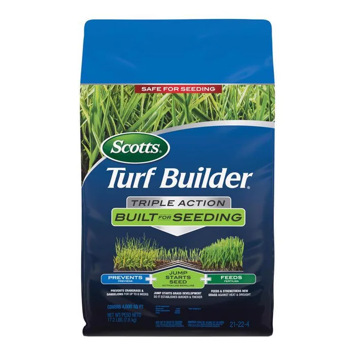 Scotts Turf Builder Pre Emergent Preventer & Fertilizer Starter Food For Multiple Grass Types 4000 s