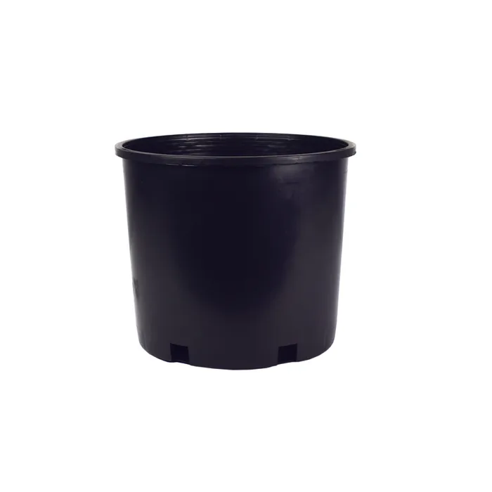 HC Companies Squat 10.25 in. H X 12 in. W X 12 in. D X 12 in. D Plastic Modern Nursery Container Bla