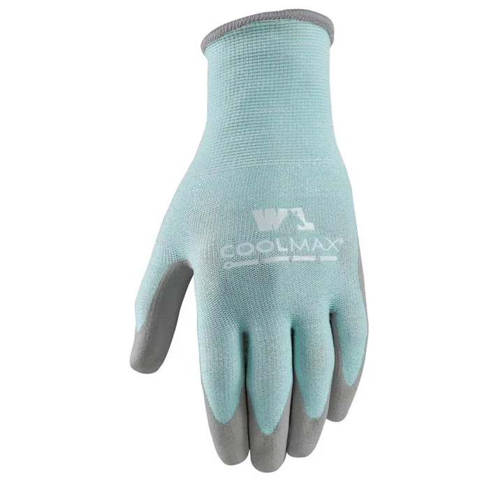 Wells Lamont Coolmax Women's Indoor/Outdoor Knit Work Gloves Blue/Gray S 1 pk (Pack of 6)