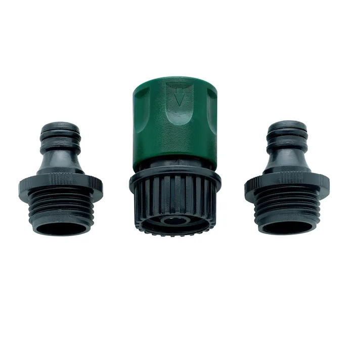 Orbit 3/4 in. Plastic Threaded 2 Male/1 Female Quick Connector Hose Set (Pack of 12)