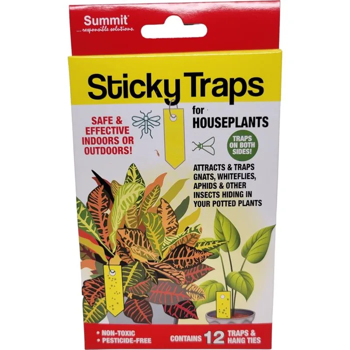 Summit Sticky Traps for Houseplants Sticky Trap 12 pc (Pack of 24)