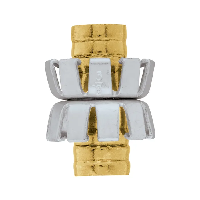 Orbit 5/8 in. Brass/Stainless Steel Non-Threaded Clinch Hose Mender (Pack of 20)