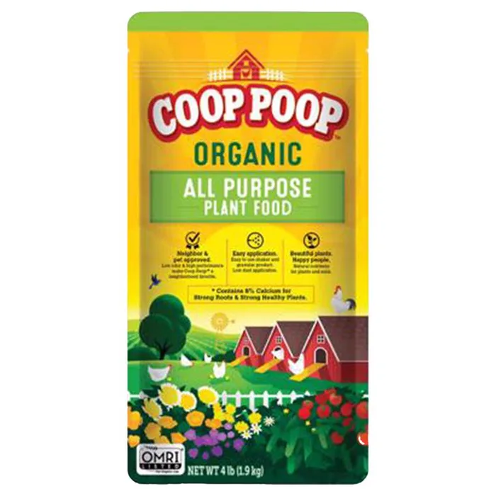 Coop Poop Organic Soil All Purpose Plant Food 4 lb (Pack of 8)