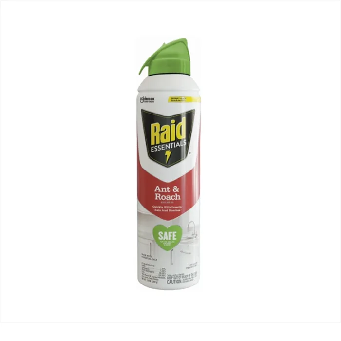 Raid Essentials Organic Ant and Roach Killer Aerosol 10 oz (Pack of 6)