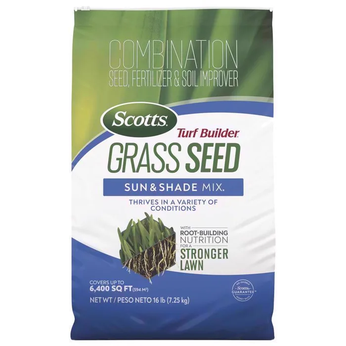 Scotts Turf Builder Mixed Sun or Shade Fertilizer/Seed/Soil Improver 16 lb