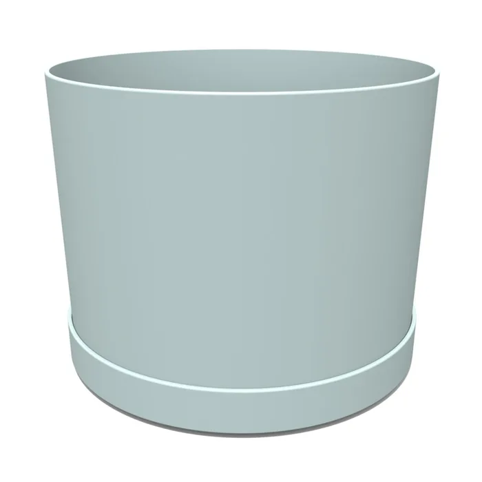 Bloem Mathers 5.13 in. H X 8.5 in. W X 8 in. D Resin Planter Misty Blue