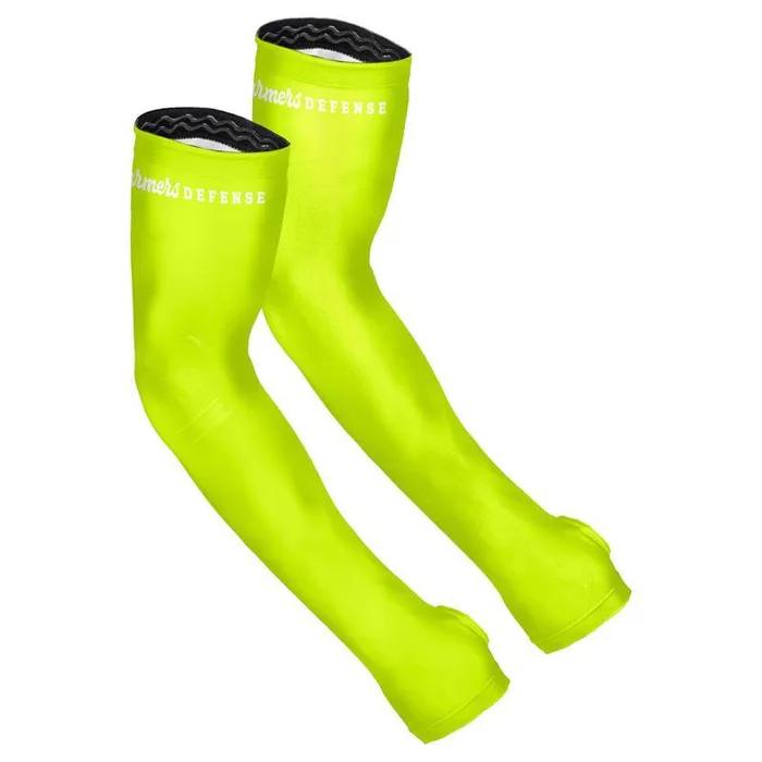 Farmers Defense S/M Polyester/Spandex High-Vis Yellow Protection Sleeves