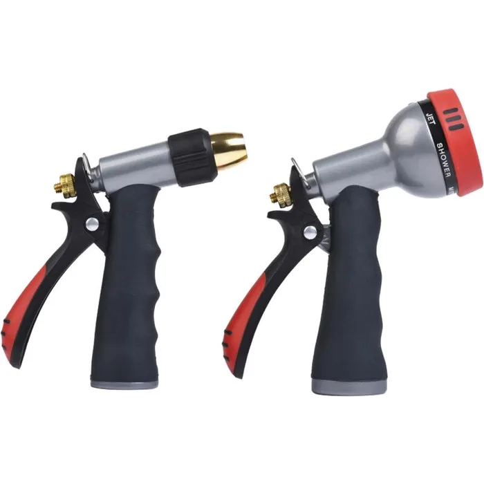 Home Plus 7 Pattern Adjustable Multi-Pattern Metal Hose Nozzle Set (Pack of 8)