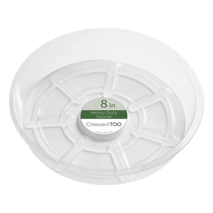 Crescent Garden 1.5 in. H X 8 in. D Plastic Plant Saucer Clear (Pack of 25)