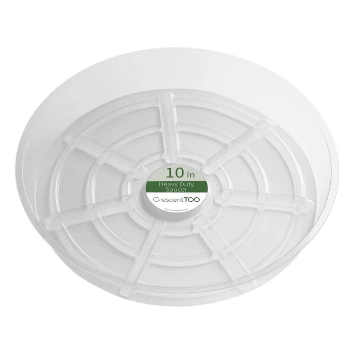 Crescent Garden 1.5 in. H X 10 in. D Plastic Plant Saucer Clear (Pack of 25)