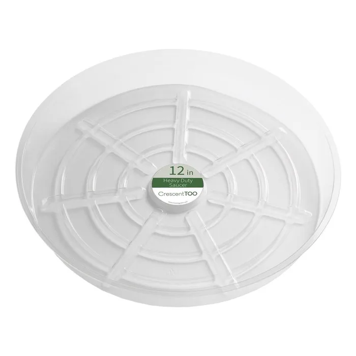 Crescent Garden 1.5 in. H X 12 in. D Plastic Plant Saucer Clear (Pack of 25)