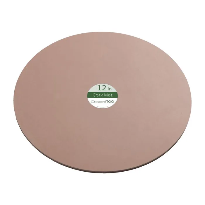 Crescent Garden 12 in. D Cork Planter Mat Natural (Pack of 25)