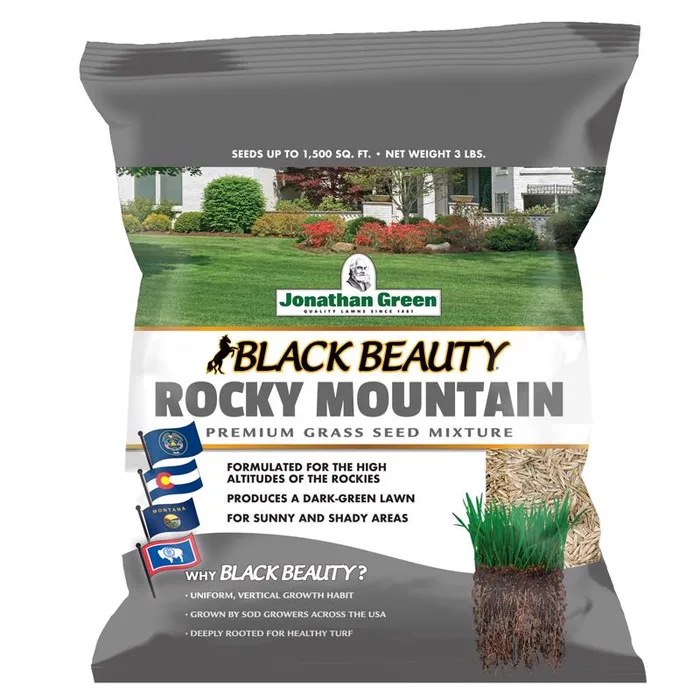 Jonathan Green Black Beauty Rocky Mountain Mixed Sun or Shade Grass Seed 3 lb