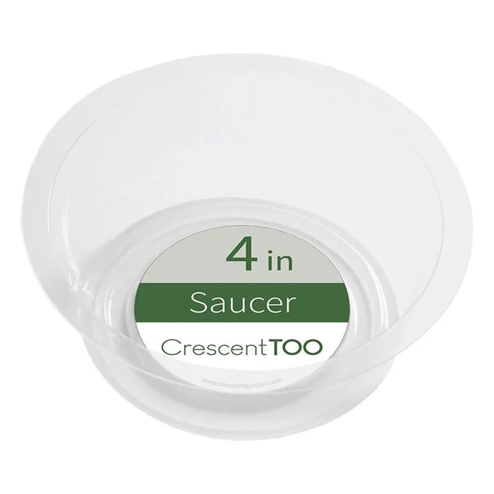 Crescent Garden 1.5 in. H X 4 in. D Polyethylene Plant Saucer Clear (Pack of 50)